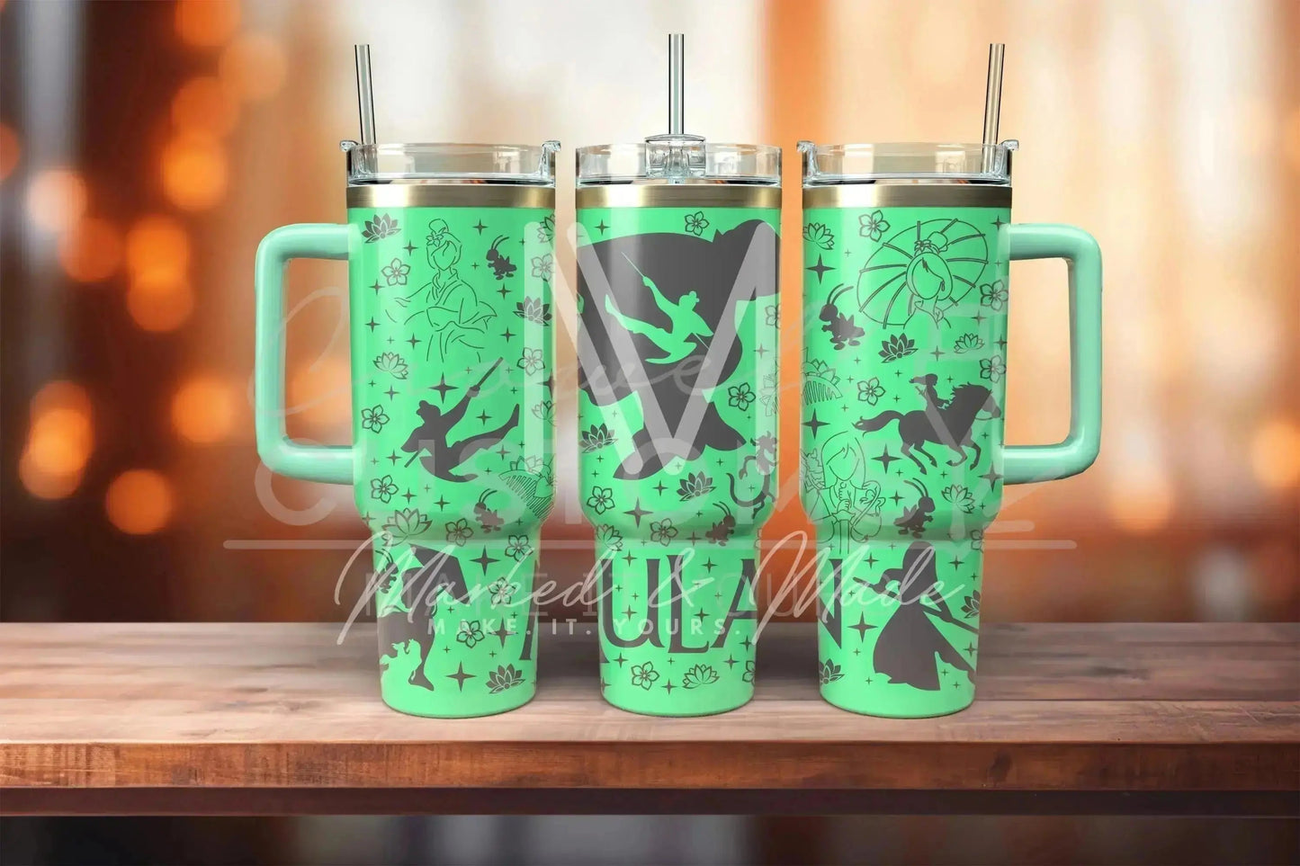 Mulan! Disney Princess Engraved Tumbler  | 20oz